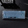 Mechanical Keyboard Case Transparent Keyboard Housing Compatible with Wooting60/HM66/Mad60/M6lite/Rakka Keyboard