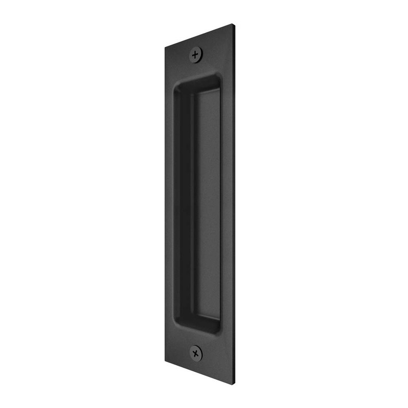 JUBEST 8" Recessed Door Pull Pocket Door Handles, Matte Black