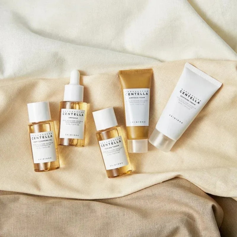 Skin1004 Facial Madagascar Centella Travel Kit 5 Piezas