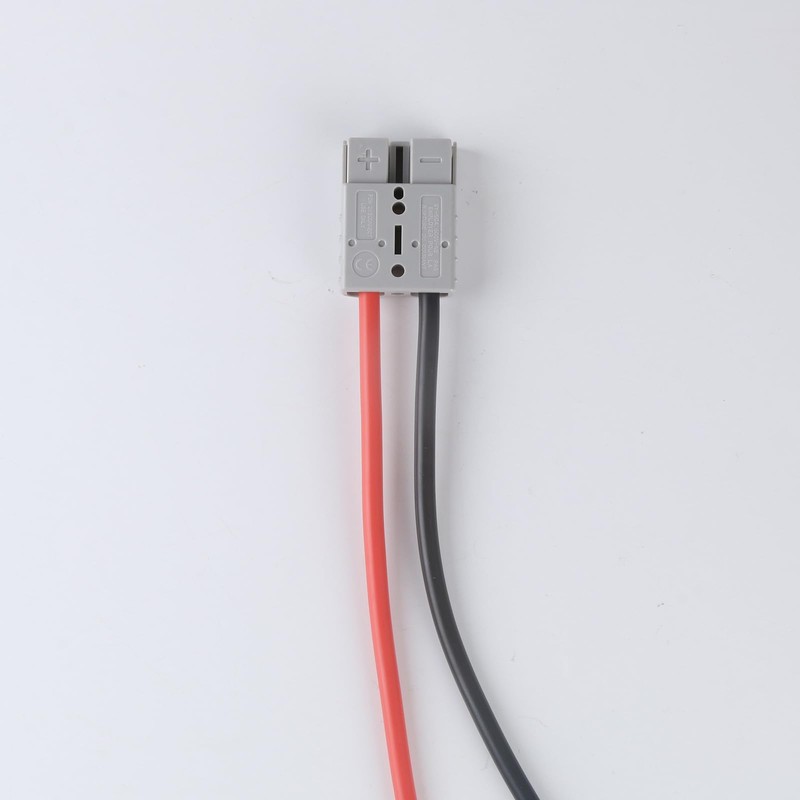 8AWG Cable with 50A Connector for LiFePO4 Battery Compatible with
