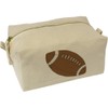 'Rugby Ball' Canvas Wash Bag/Makeup Case (CS00017324)