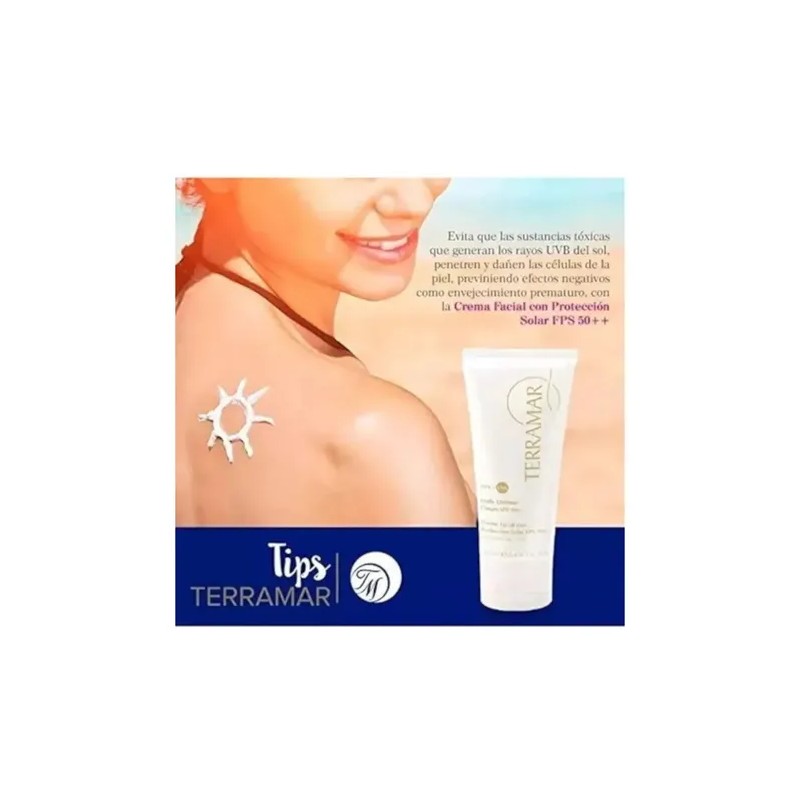 Crema Facial Con Proteccion Solar Fps 50 Uvb + Uva
