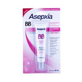 Asepxia BB Maquillaje Liquido Autoajustable, 30 g