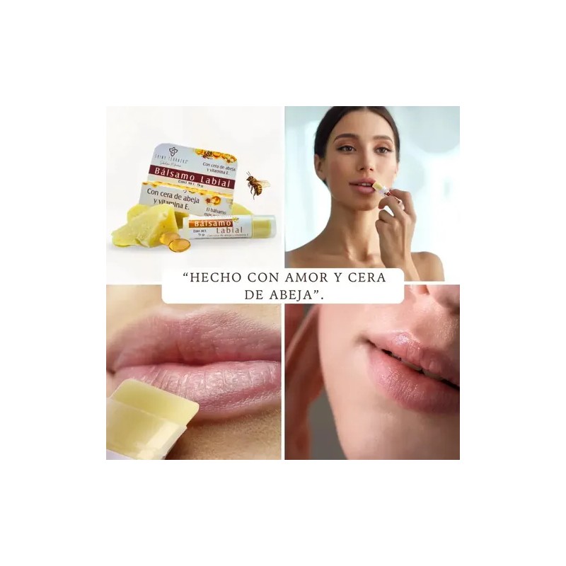 Bálsamo Labial Hidratante Con Cera Y Miel De Abeja 2