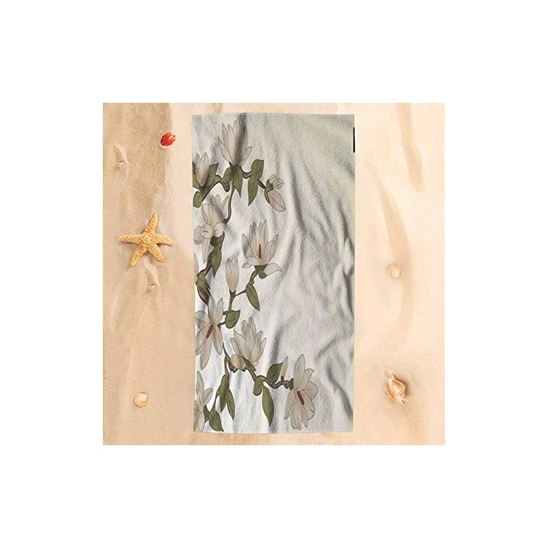 HOSNYE Magnolia Flowers Hand Towel for Bathroom Magnolia Flowers on