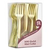 100 Pack Gold Small Spoons - 4 Inch Gold Mini