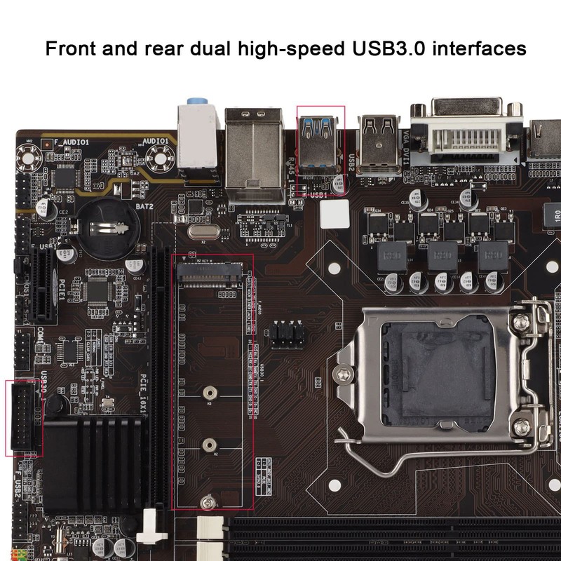 B85 PC Motherboard, Desktop Computer Motherboard M.2 Hard Drive 1150