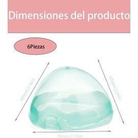 Porta Chupones, 6 Unidades de Almacenamiento para Bebé,Porta Chupones parA BebeCaja de Organización para Chupetes