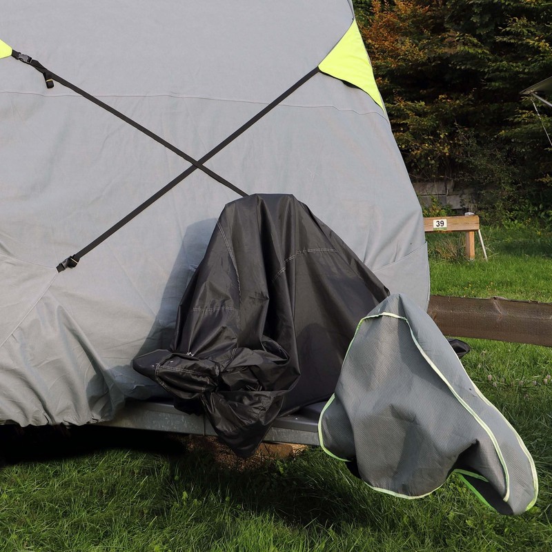 Wiltec Drawbar Cover, Grey, 95 x 61 x 15 cm,