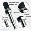 Ebrmeiwo RP5649 Stainless Steel Push Button Diverter, Compatible with Tub
