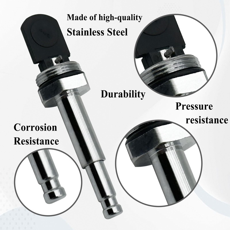Ebrmeiwo RP5649 Stainless Steel Push Button Diverter, Compatible with Tub
