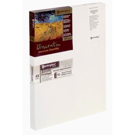 Masterpiece Artist Canvas 42030 Vincent PRO 7/8" Deep, 12" x 16", LinenÂ 12.0oz - 4X - Vintage Acrylic Primed