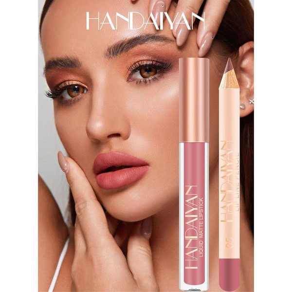 Matte Lip Liner & Lip Gloss - Liquid Matte Lipstick