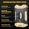 XIFEI Cigar Cutter V-Cut,3 in 1 V Cutter with Cigar