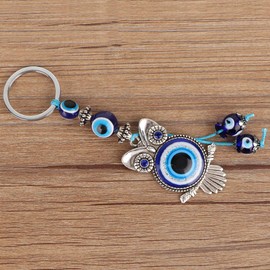 BRDI Amuleto de Cristal Turco, Exquisita artesanía, Llavero de búho de Mal de Ojo Resistente, Regalo de bendición para Regalos para el hogar