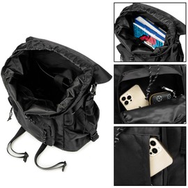 FUNYAGO Backpack for Men Laptop Backpack Heavy Duty backpack Unique Design Concept Special Industrial Style Appearance 900d Waterproof Oxford Fabric Artificial Mechanics Design Travel backpack