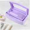 Beavorty Nail Art Tools Organizer Box Sterilizer Case for Nail