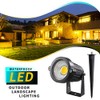 LEACOCO LED Landscape Lights,5W 120V AC Outdoor Pathway Garden Yard