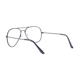 Outray Classic Retro Glasses Clear Lens Metal Frame Eyewear Men Women Black