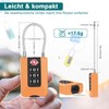 ZHEGE TSA Lock, Suitcase Lock with Flexible Cable, Cable Lock
