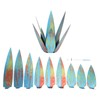 9PCS Tequila Rustic Sculpture Waterproof DIY Metal Agave Plant for