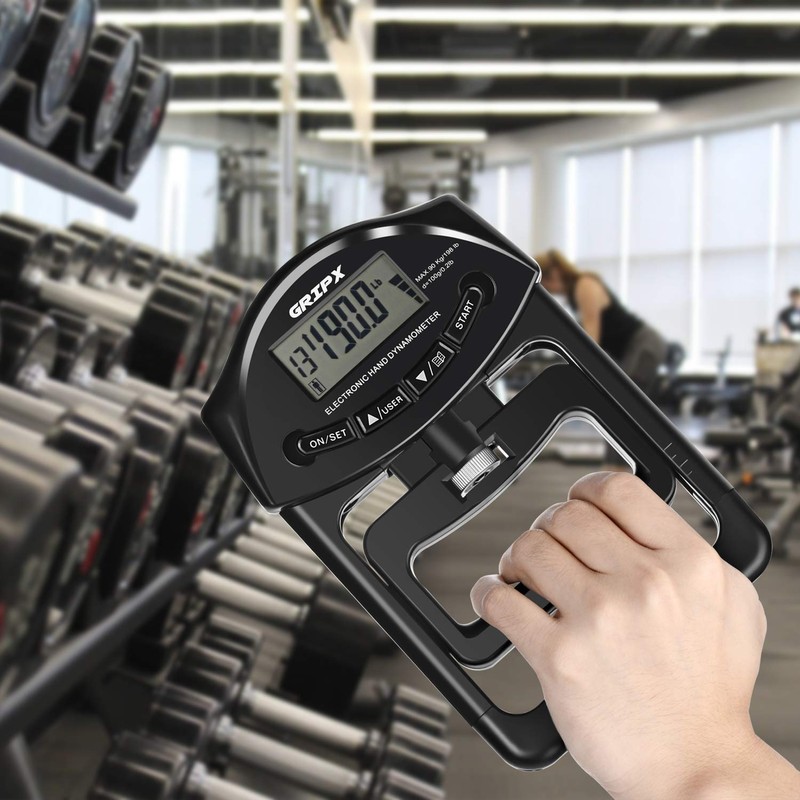 Digital Hand Dynamometer Grip Strength Measurement Meter Auto Capturing Electronic