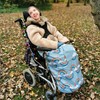BundleBean Children’s Wheelchair Cosy – Fleece‑Backed Waterproof Nylon, Front Hand-Warming