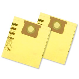 Shop-Vac 9067133 High Efficiency Disposable Vacuum Filter Bags, Fits 5-8 Gallon Tanks, Enhanced Filtration and Dust Control, (2-Pack)