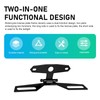 Qurbuns Motorcycle License Plate Bracket, Adjustable Motorbike Fold Tail Light