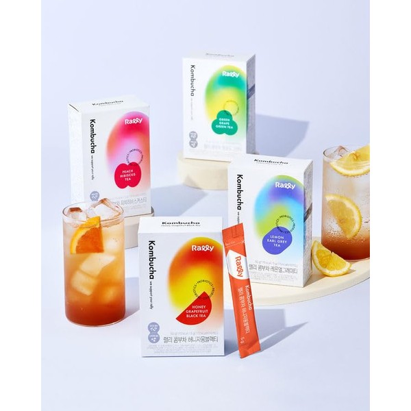ZEESOON Rally Kombucha, Sugar Free, Instant Fermented Powdered Prebiotics and