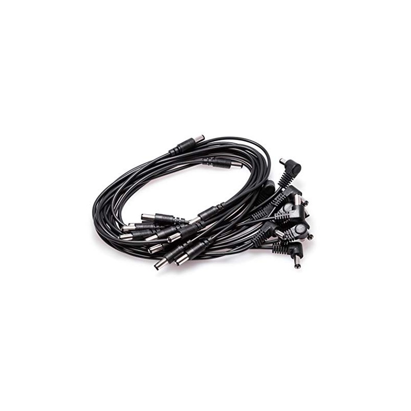 Voodoo Lab Pedal Power DC Cable 12-Pack (PPPK-12), Black