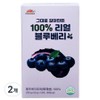 100% real blueberry puree made just like Vitamin Bank, 2 pieces, 14 servings / 비타민뱅크 그대로 갈아만든 100% 리얼 블루베리 퓨레, 2개, 14회분