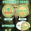 Landical 12 Pcs Lucky Coin Four Leaf Clover Good Luck