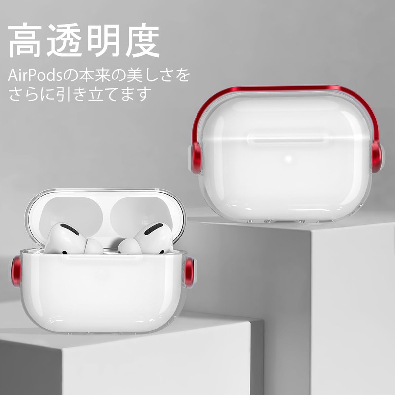 HEIGKOIK AirPods Pro 2 Case, Clear AirPods Pro 2nd Generation