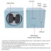 Double Automatic Watch Winder USB Battery Powered 2 Speeds Adjustable