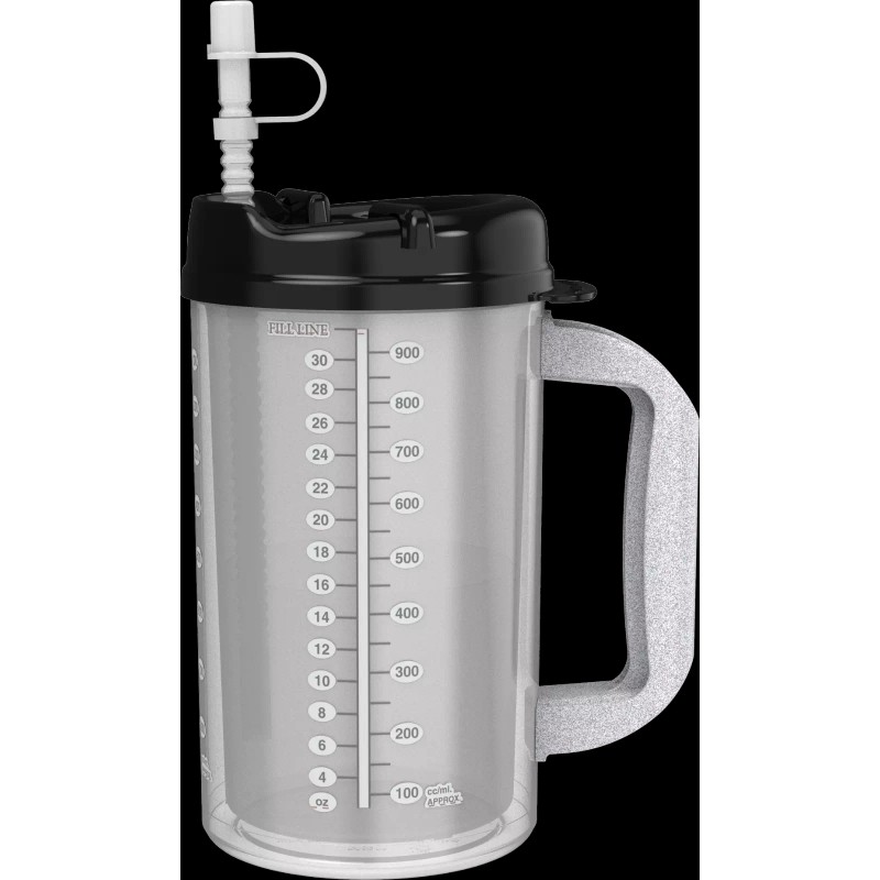 Whirley Drink Works (2) 32 oz Hospital Mugs with Black
