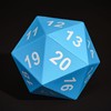 Cusdie 80mm Large 20-Sided Foam Dice - Stress Relief D20