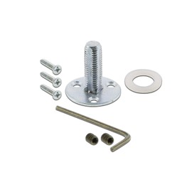 Nostalgic Warehouse Cottage Plate with Oval Clear Crystal Glass Door Knob, Single Dummy, Antique Brass