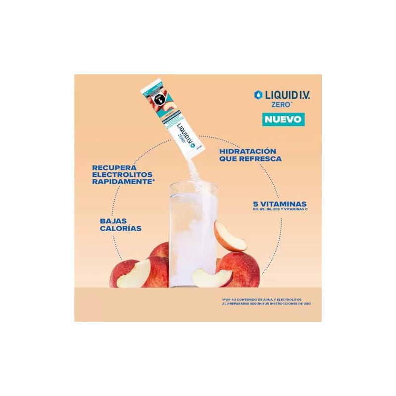 Liquid Zero Hydration Multiplier Sobres Electrolitos Polvo Bajo Azucar Calorias
