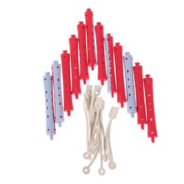 Ipetboom 12pcs Hair Curling Rollers Cold Wave Perm Rods for Long Hair Lightweight Hairdressing Tools for Quick Enduring Curls