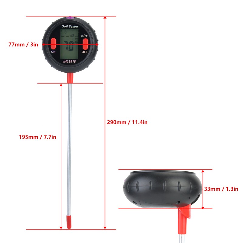 5-in-1 Soil Tester Moisture Meter Digital Sunlight PH Tester Plant
