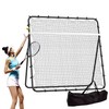 6.5 x 6.5 ft, Steel Tennis Practice Rebounding Net, Solo