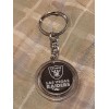 Team Sports America LAS VEGAS RAIDERS METAL SPINNER Keychain Key