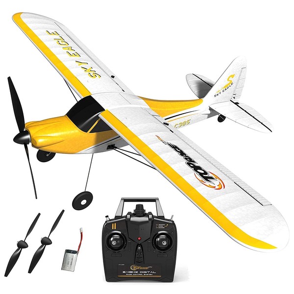 Top Race RC Plane 4 Channel Remote Control Airplane Ready to Fly RC Planes for Adults and Kids, Stunt Flying Upside Down, Easy & Ready to Fly, Propeller Saver Technology
