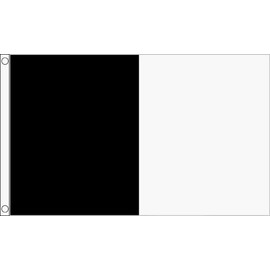 Black and White Irish County Flag Ireland - 3 x 2 FT - 100% Polyester With Eyelets Banner - FlagSuperstore