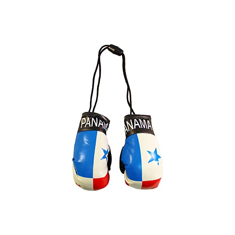 Panama - Novelty Mini Boxing Gloves with Black Snap Connection