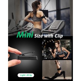 YOTON MP3 Player with Bluetooth 5.2, 64GB Large Storage, Mini HiFi-Music Player with Sports Clip, Independent Volume Botton, FM Radio, Earphones included