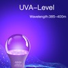 Gonhom 8 Pack A19 LED Black Light Bulbs,Dimmable 9W Blacklight