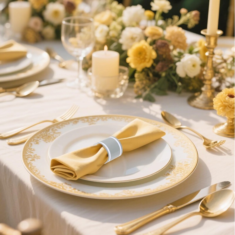 Penta Angel Paper Napkin Band 100Pcs Self-Adhesive Napkin Rings Bulk