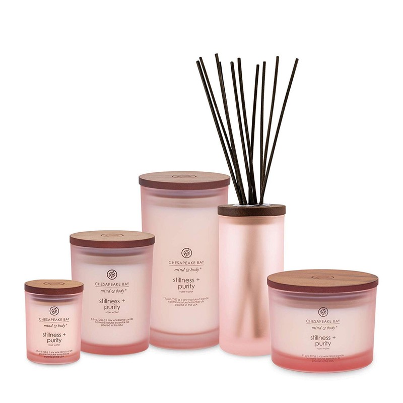 Chesapeake Bay Candle Scented Candle, Stillness + Purity (Rose Water),